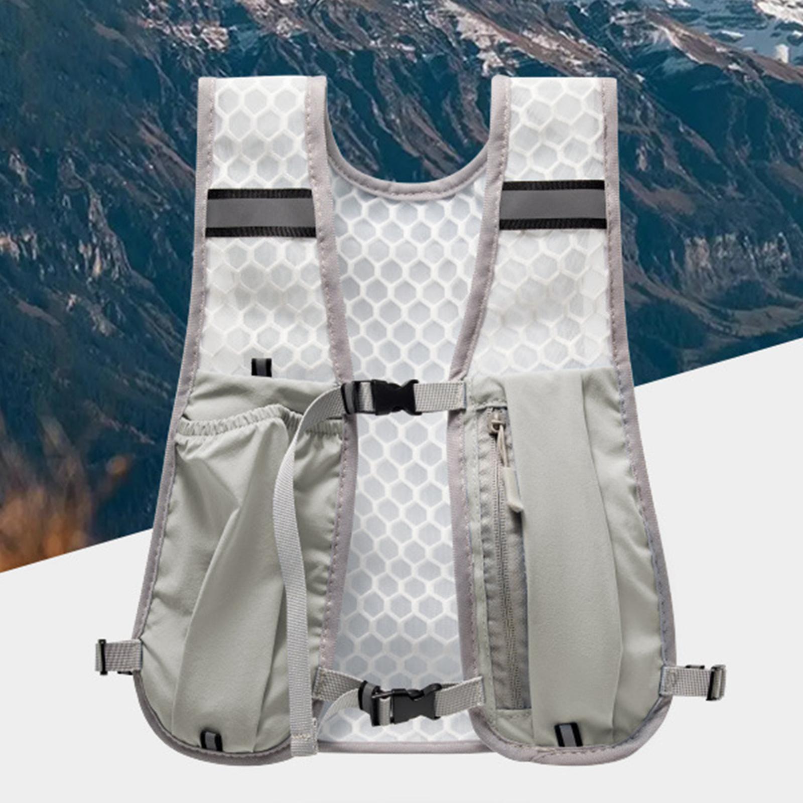 Running Gear Hydration - Gilet Idratazione Riflettente con Tasca Porta