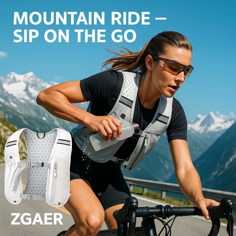 Running Gear Hydration - Nuovo Gilet Idratazione Ultraleggero per Corsa,