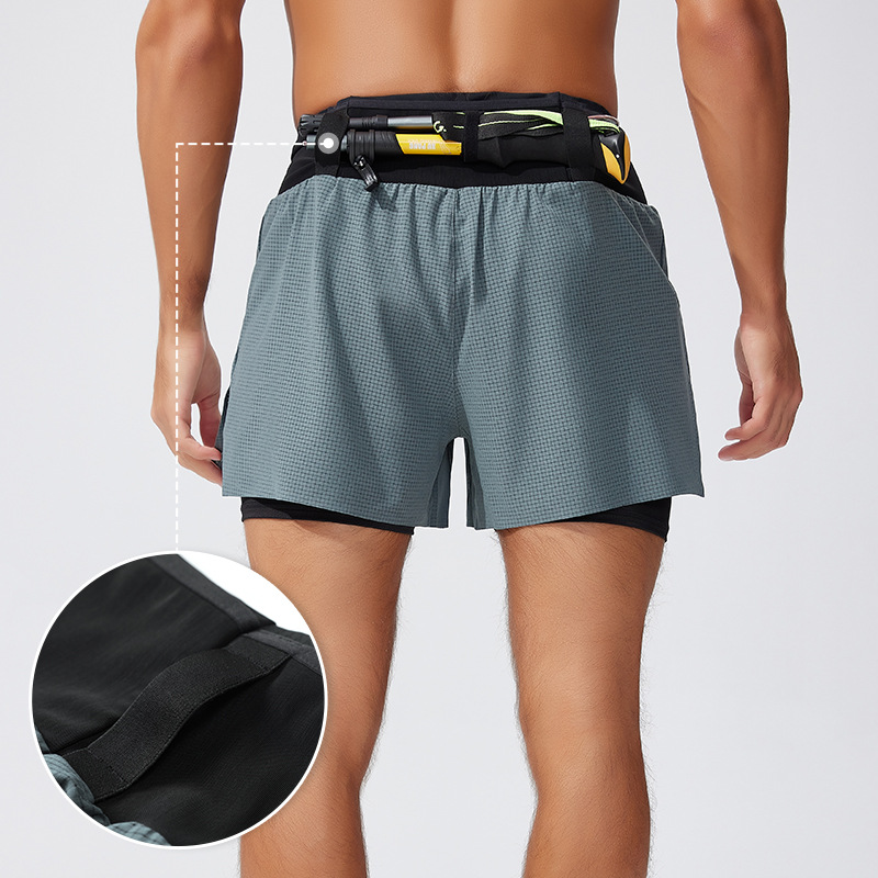 Trail Running Gaiter - Pantaloncini Sportivi 2-in-1 da Uomo, Design