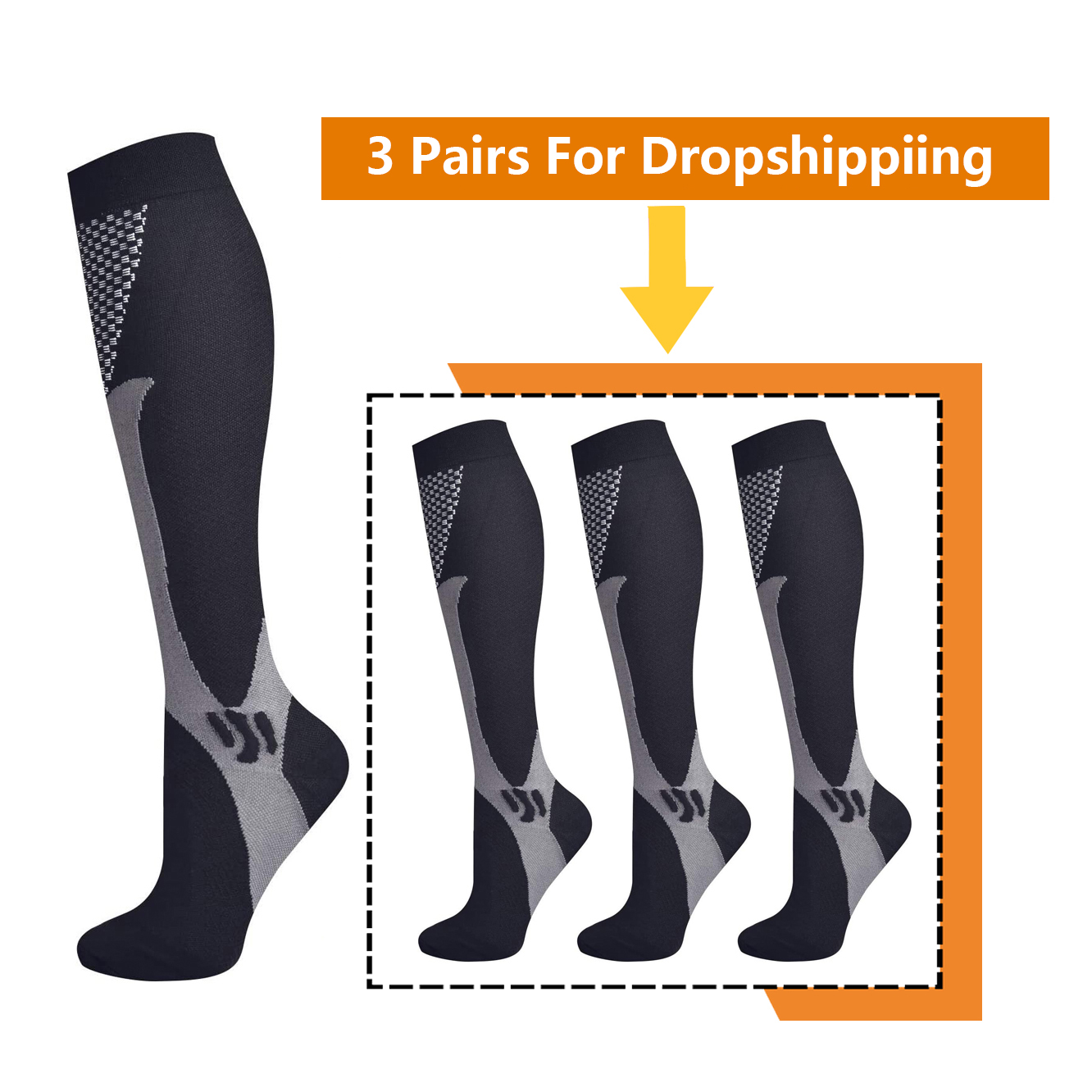Anti Blister Sock - Brothock 3 paia per calzini a