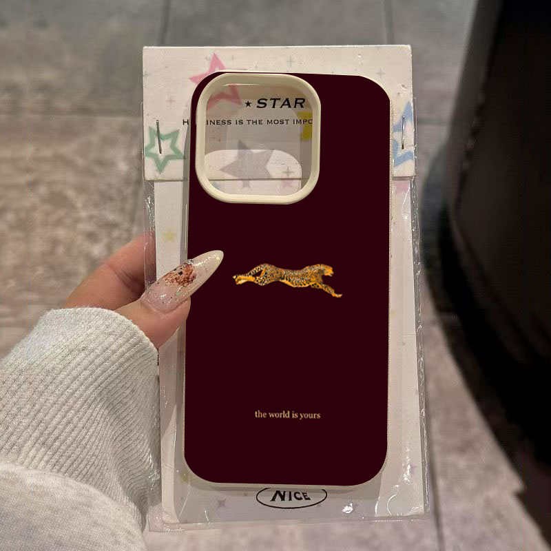 Running Gear Phone Holder - Cover Morbida Trendy con Motivo Leopardo