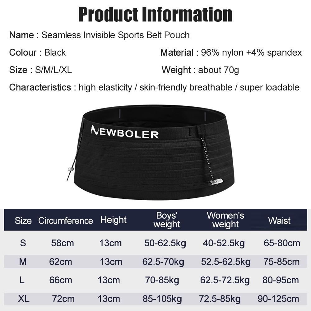 NEWBOLER Marsupio sportivo ela - Running Gear Organizer recensione e prezzo